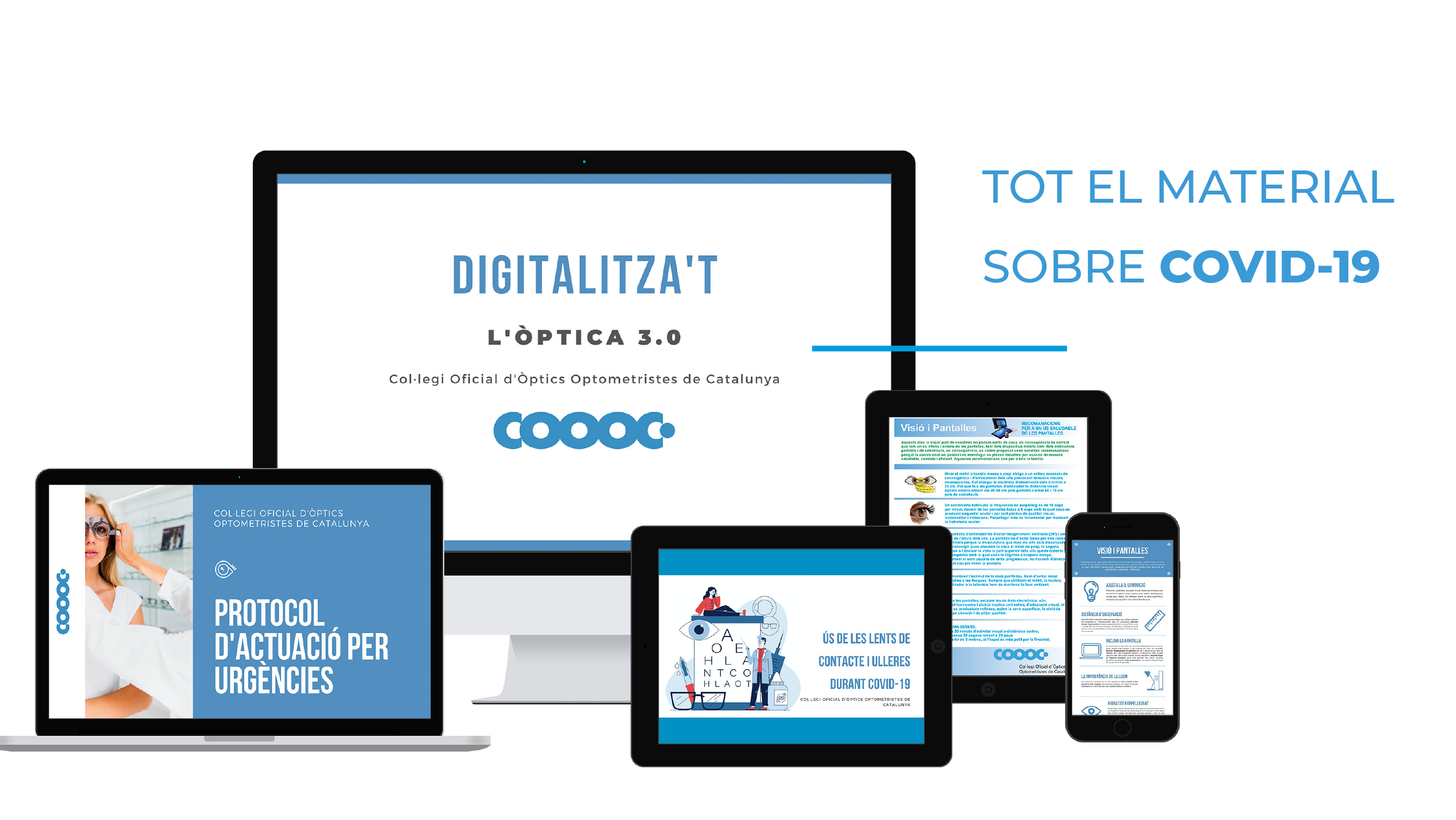 Descarrega't tot el material del COOOC sobre la COVID-19